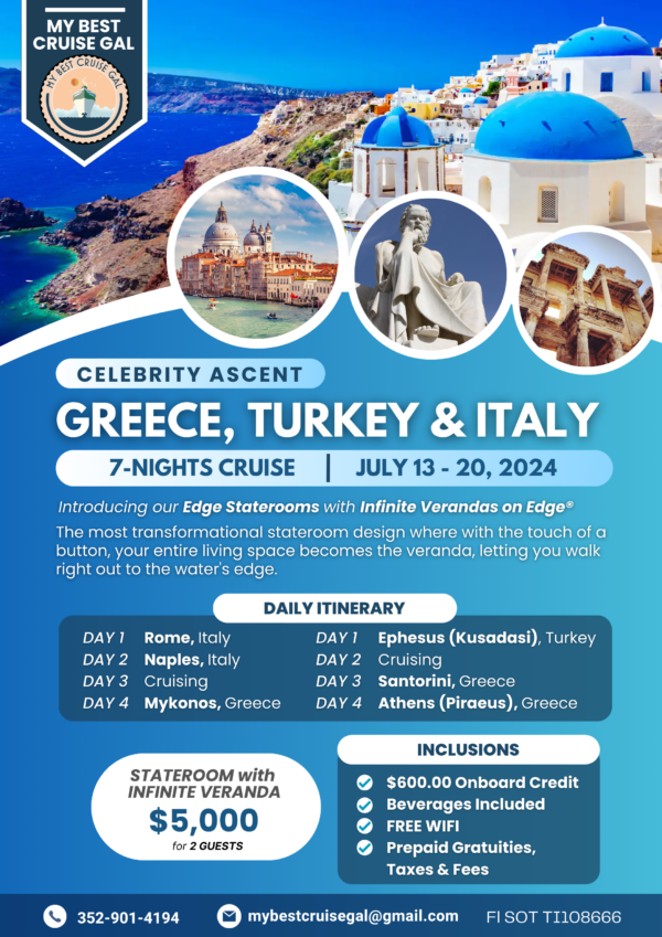 Greece, Turkey, & Italy
