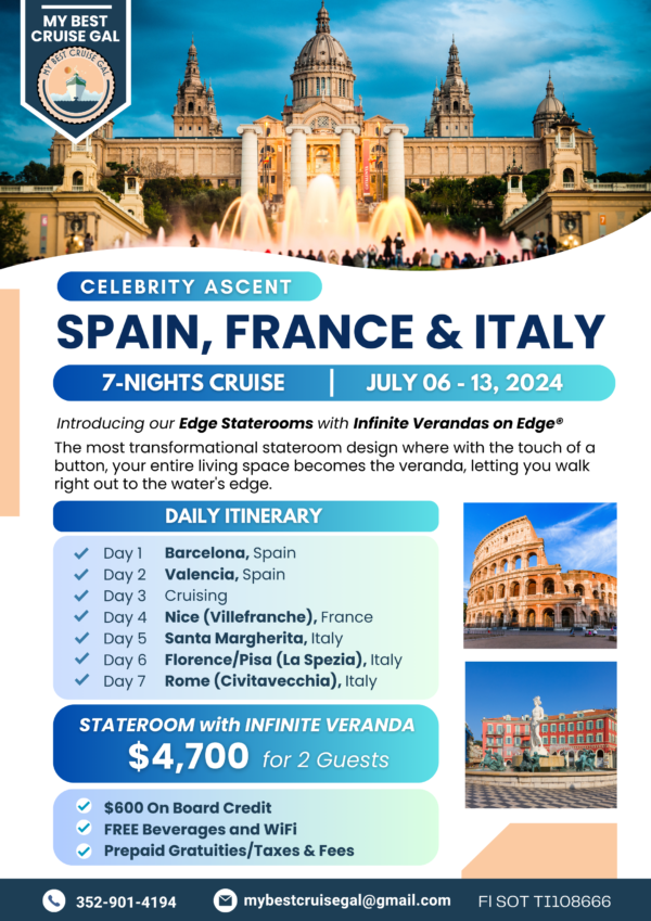 Spain, France, & Italy