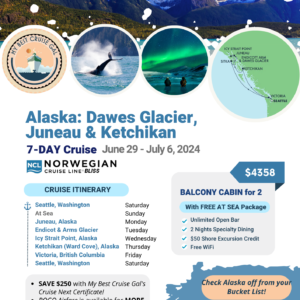 Dawes Glacier, Juneau, & Ketchikan