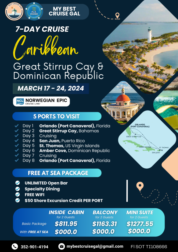 Great Stirrup Cay & Dominican Republic