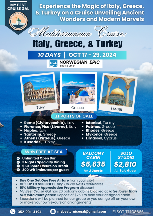 Italy, Greece, & Turkey