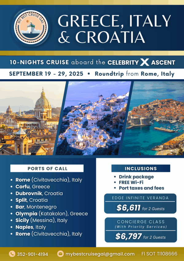 Greece, Italy, & Croatia