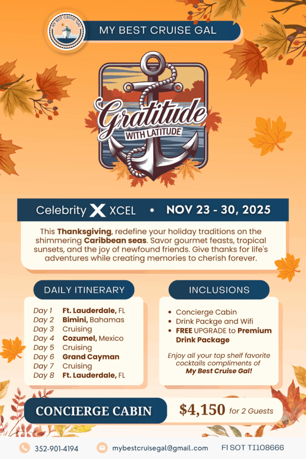 Gratitude with Latitude: Thanksgiving Cruise