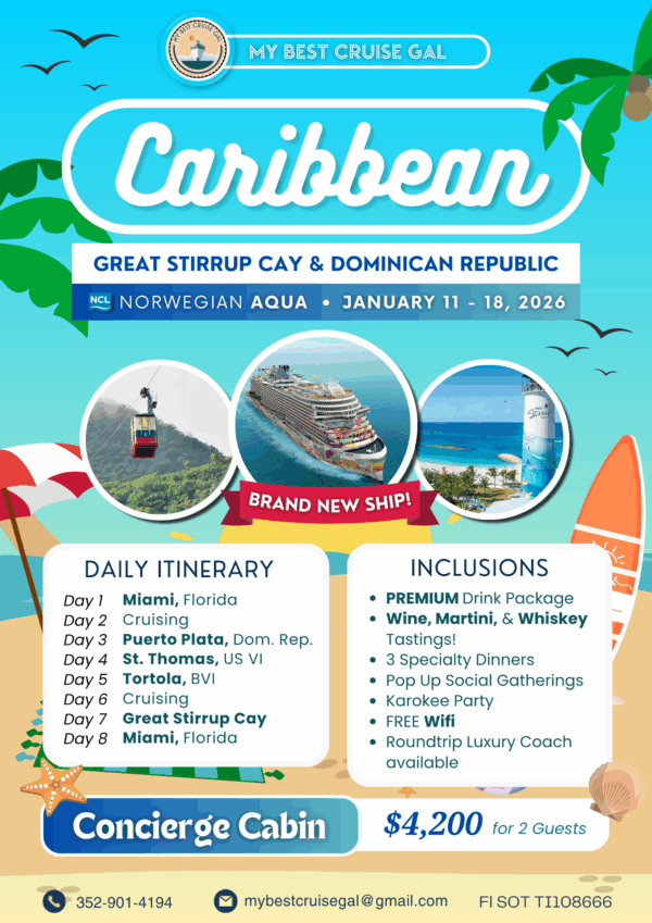 Great Stirrup Cay & Dominican Republic