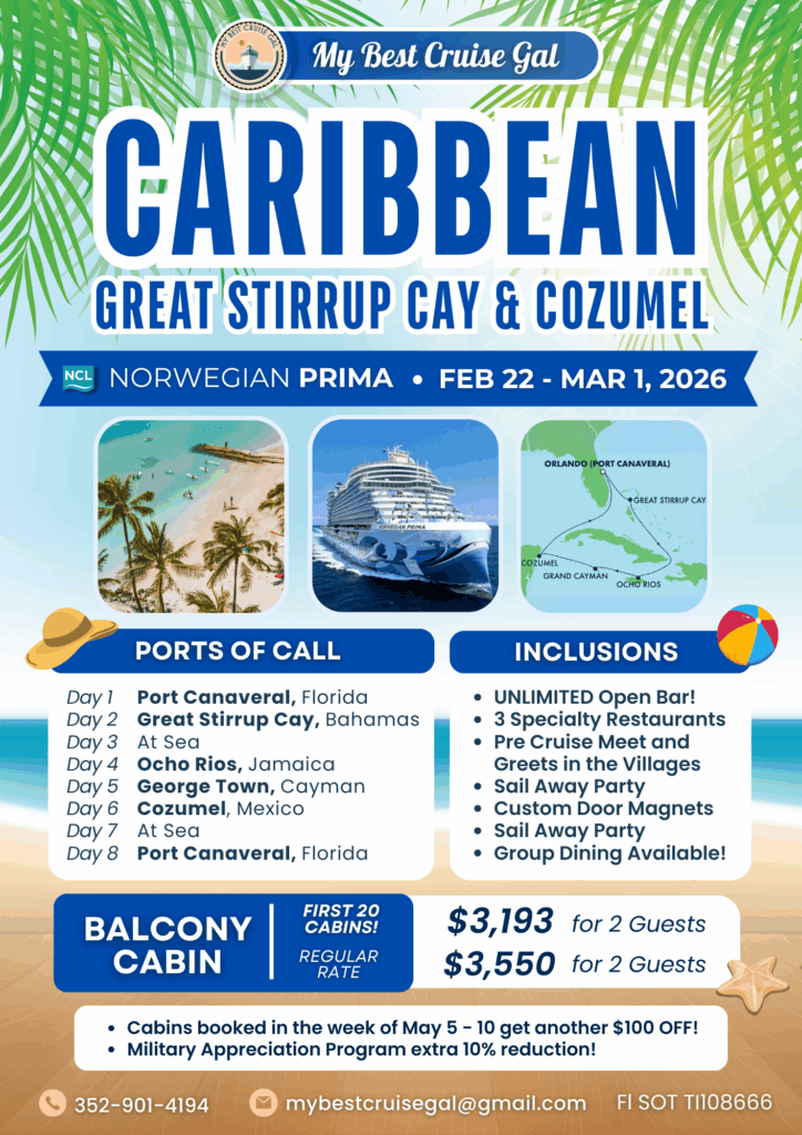 Great Stirrup Cay & Cozumel