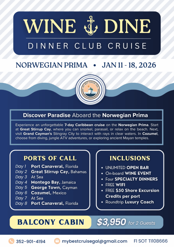 Wine & Dine Cruise